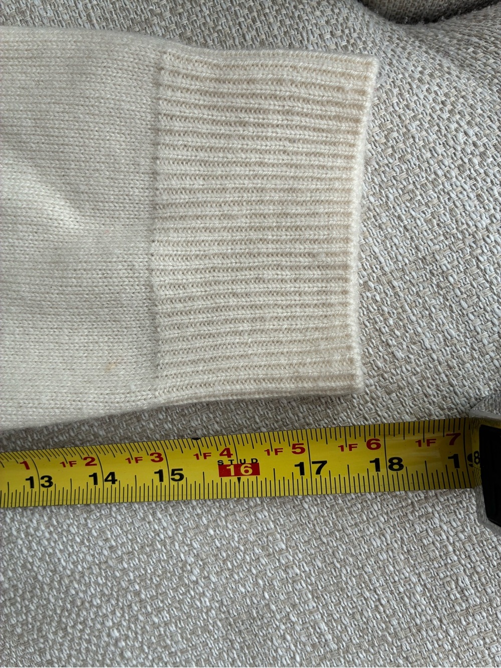 PARKE Sweater Women’s Small Wool Cashmere Cream - Picture 6 of 9